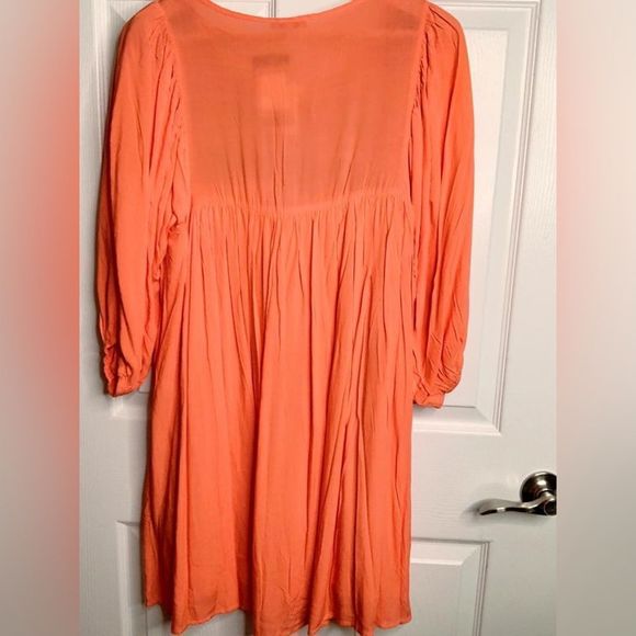 NWT Half Time Happy Hour Shift Dress In Orange - Picture 2 of 3